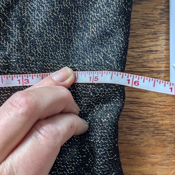 Fabulous Gold 60s Gown with Sequined Bell Sleeve - Picture 7 of 7